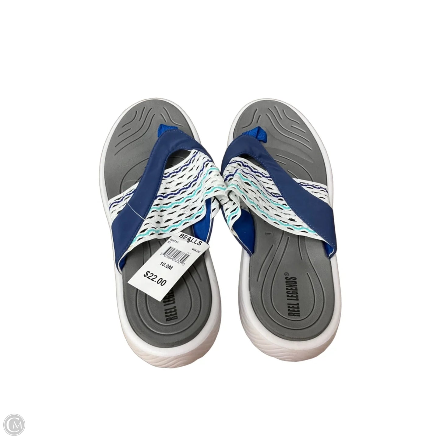 Sandals Flip Flops By Reel Legends In White, Size: 10