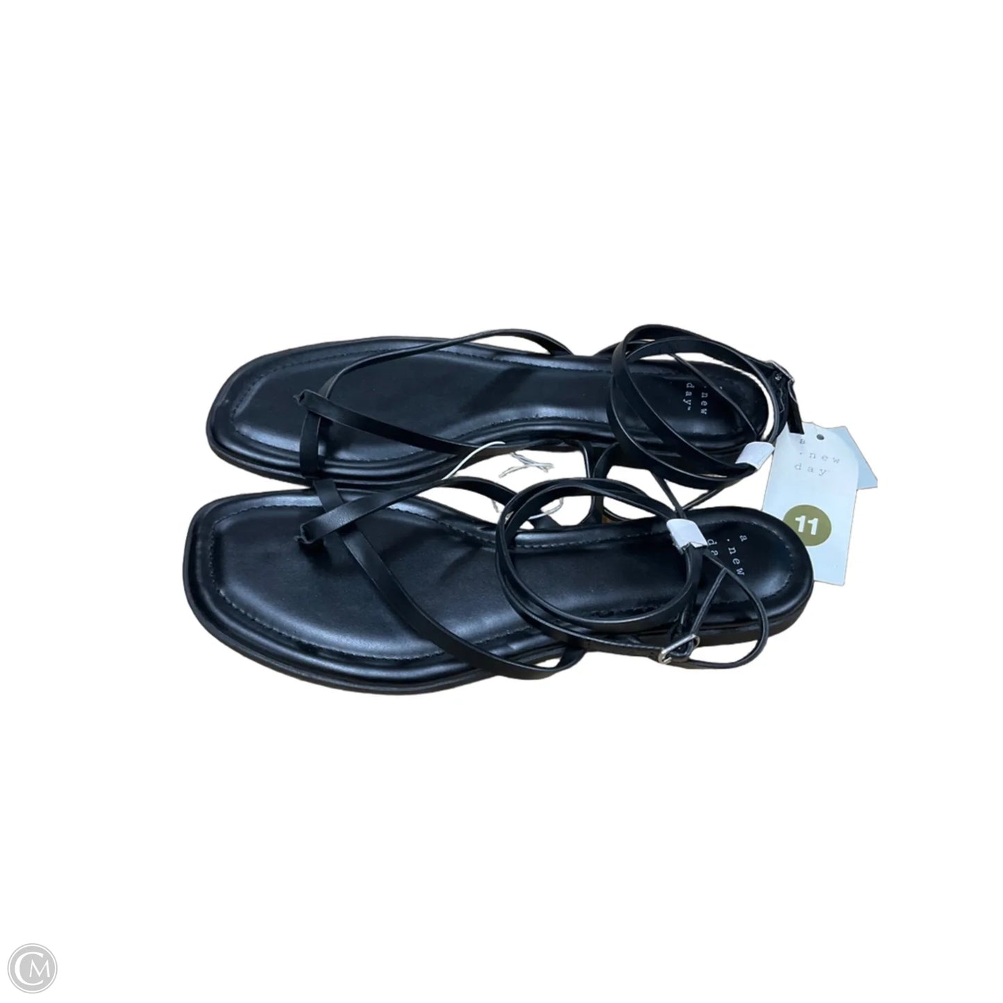 Sandals Flats By A New Day In Black, Size: 11