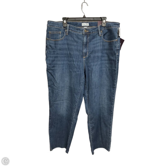 Jeans Cropped By Ava & Viv In Blue Denim, Size: 20