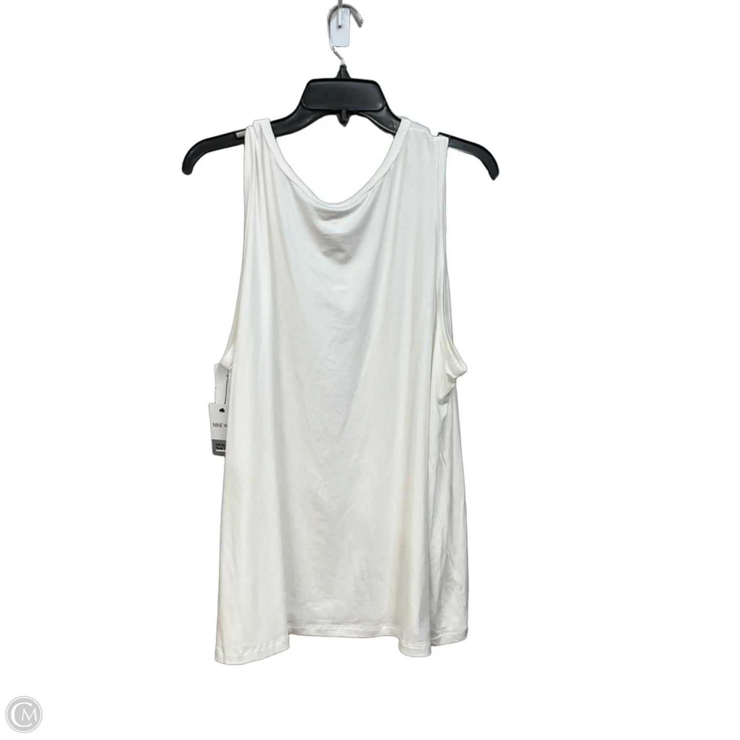 Top Sleeveless Basic By Nine West In White, Size: 2x