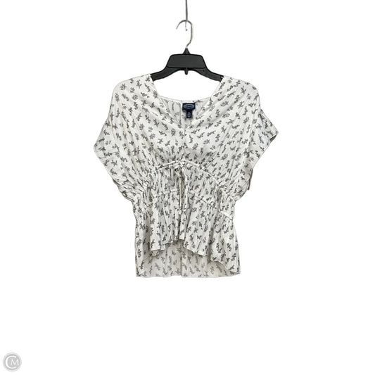 Top Sleeveless By Scoop In Black & White, Size: M