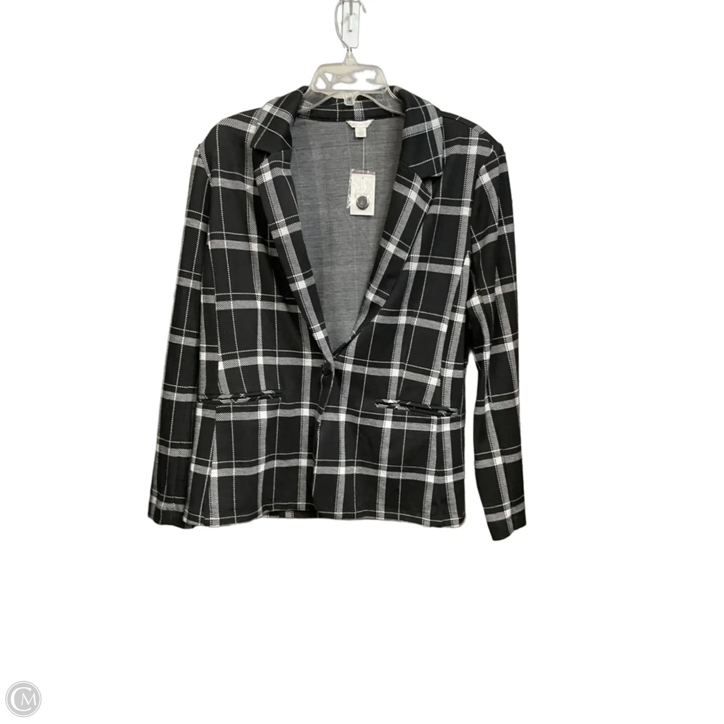 Pants Set 2pc By Cato In Black & White, Size: L