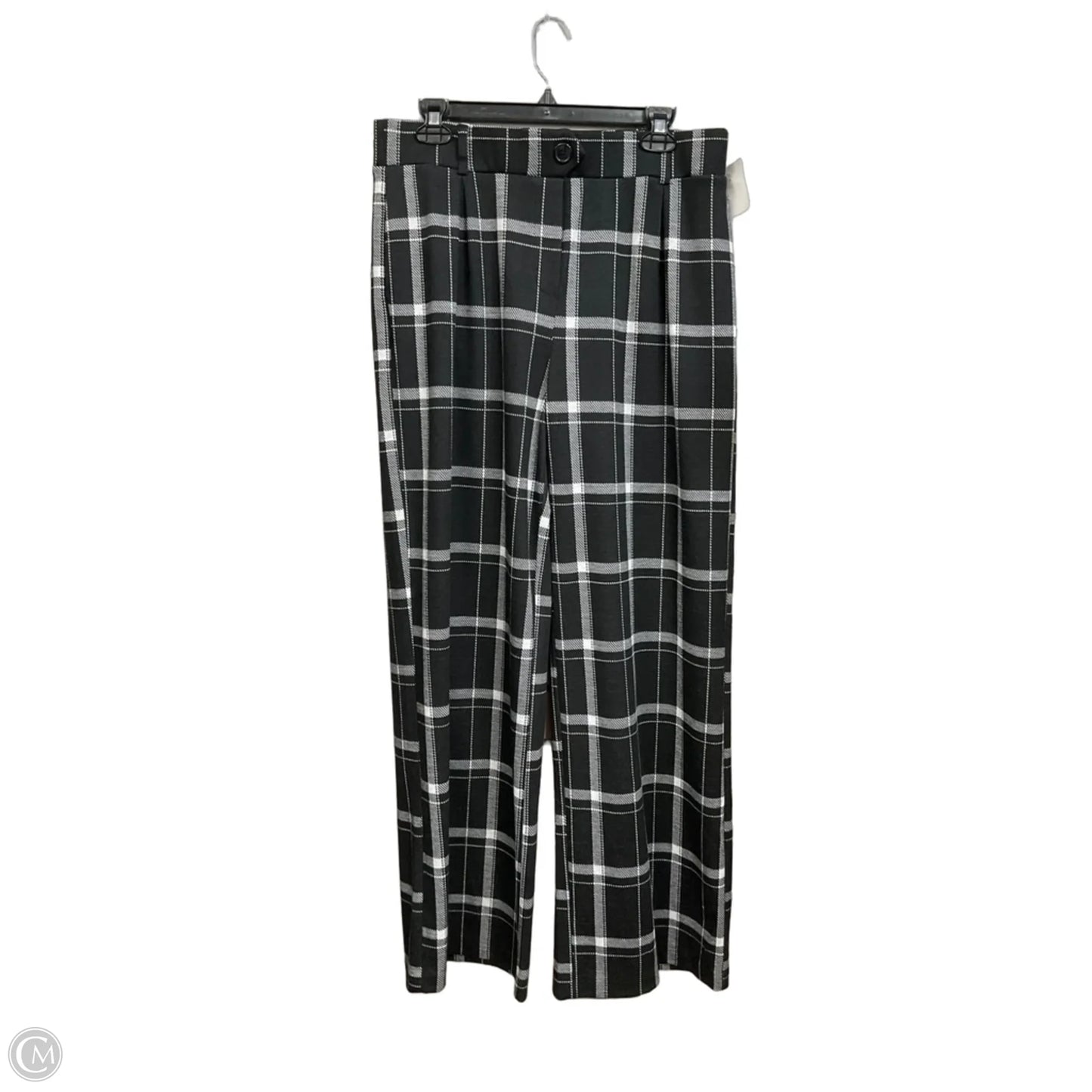 Pants Set 2pc By Cato In Black & White, Size: L