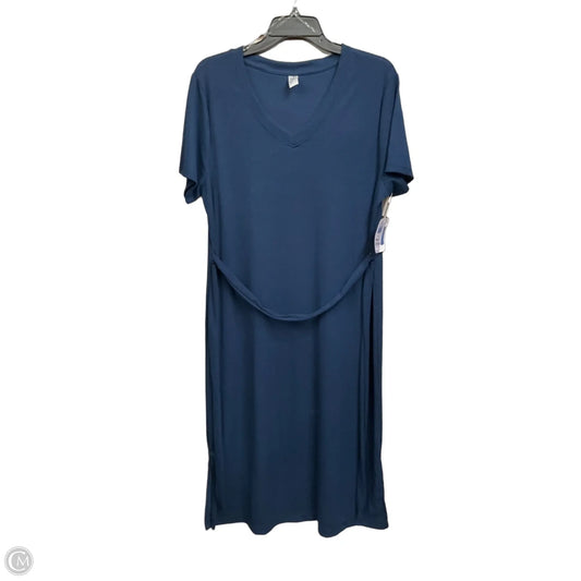 Dress Casual Maxi By Just Be In Navy, Size: Xl