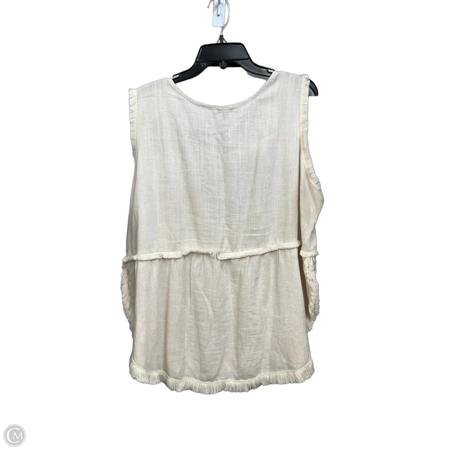 Top Sleeveless By Coco And Carmen In Tan, Size: Xxl