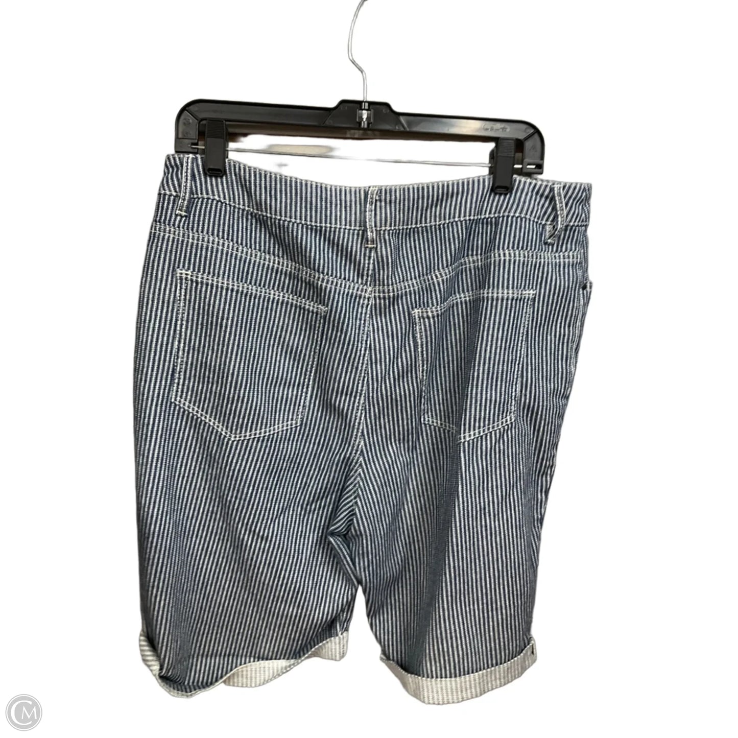 Shorts By Chicos In Striped Pattern, Size: M