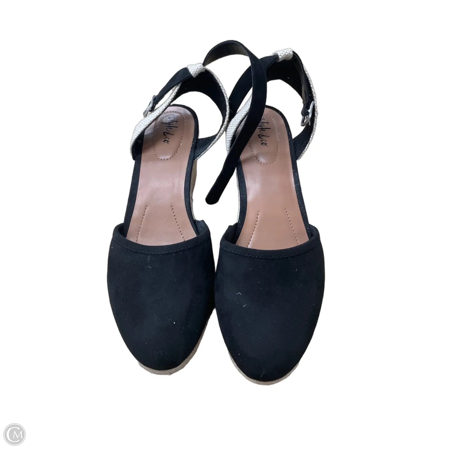 Shoes Heels Wedge By Style And Company In Black, Size: 8