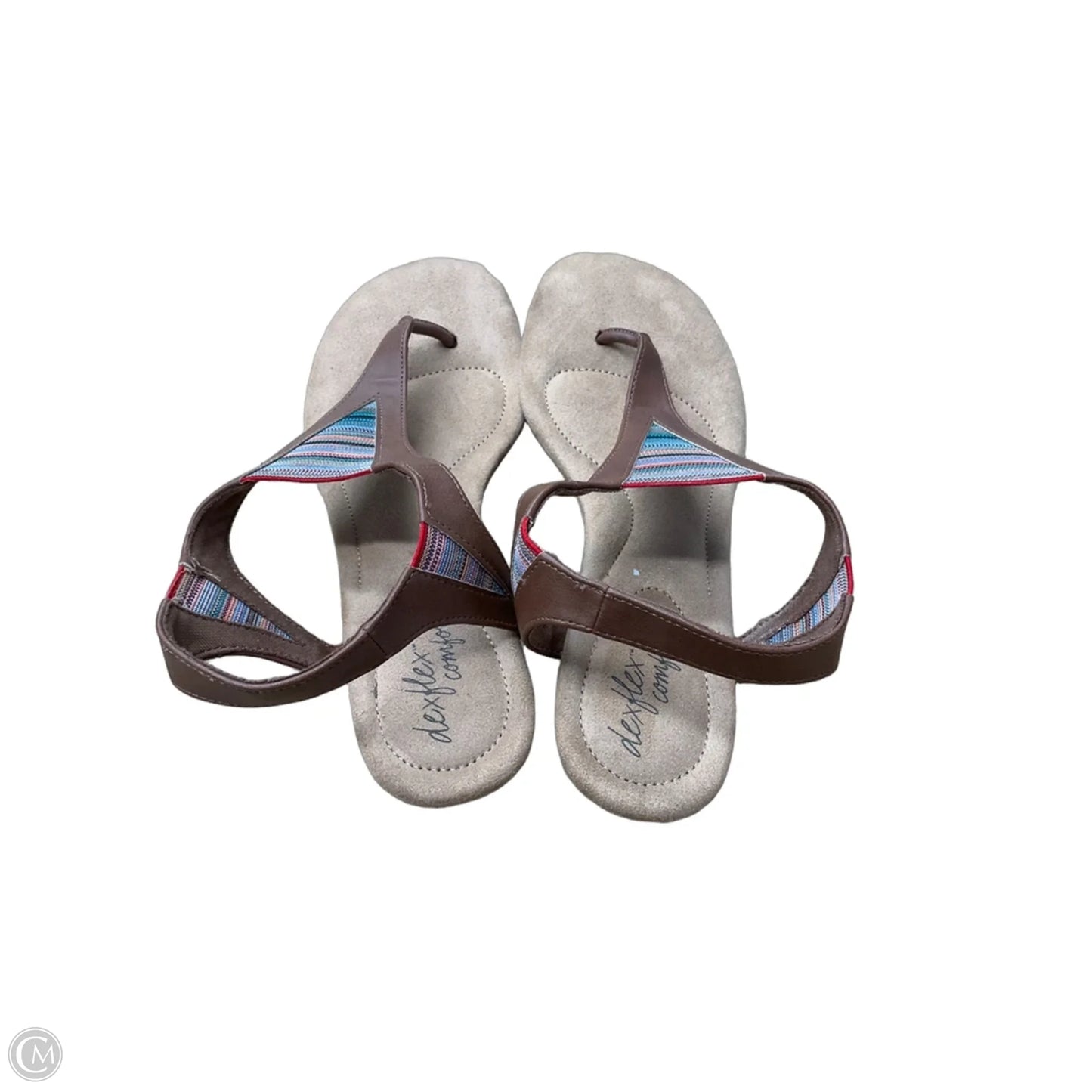 Shoes Heels Wedge By Dexflex In Brown, Size: 7.5