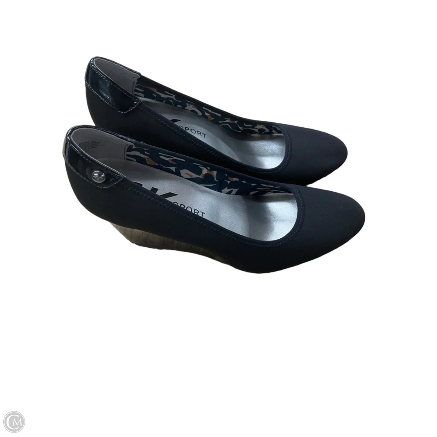 Shoes Heels Wedge By Anne Klein In Black, Size: 8