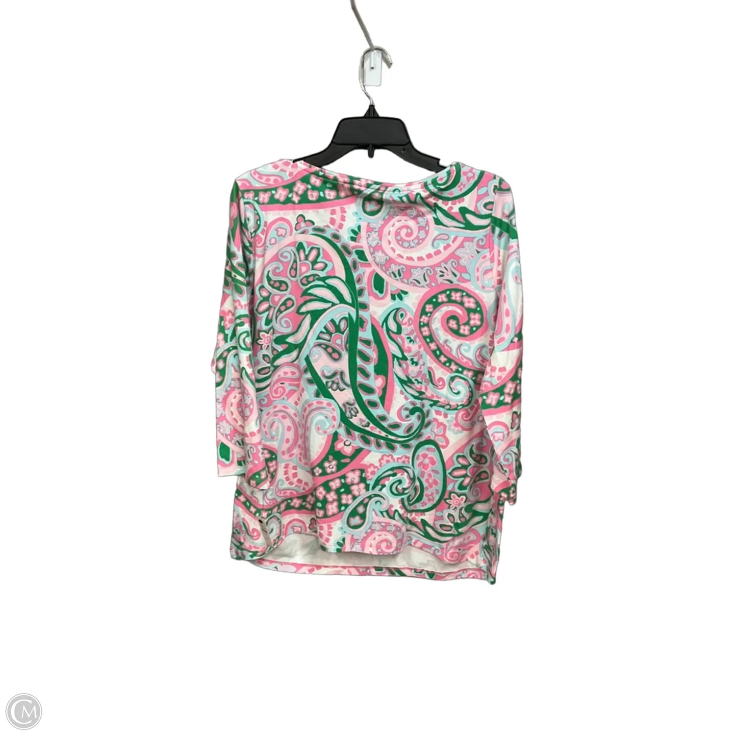 Top 3/4 Sleeve By Talbots In Animal Print, Size: 1x