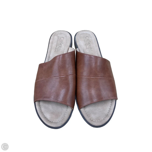 Sandals Flats By Catherine Malandrino In Brown, Size: 10