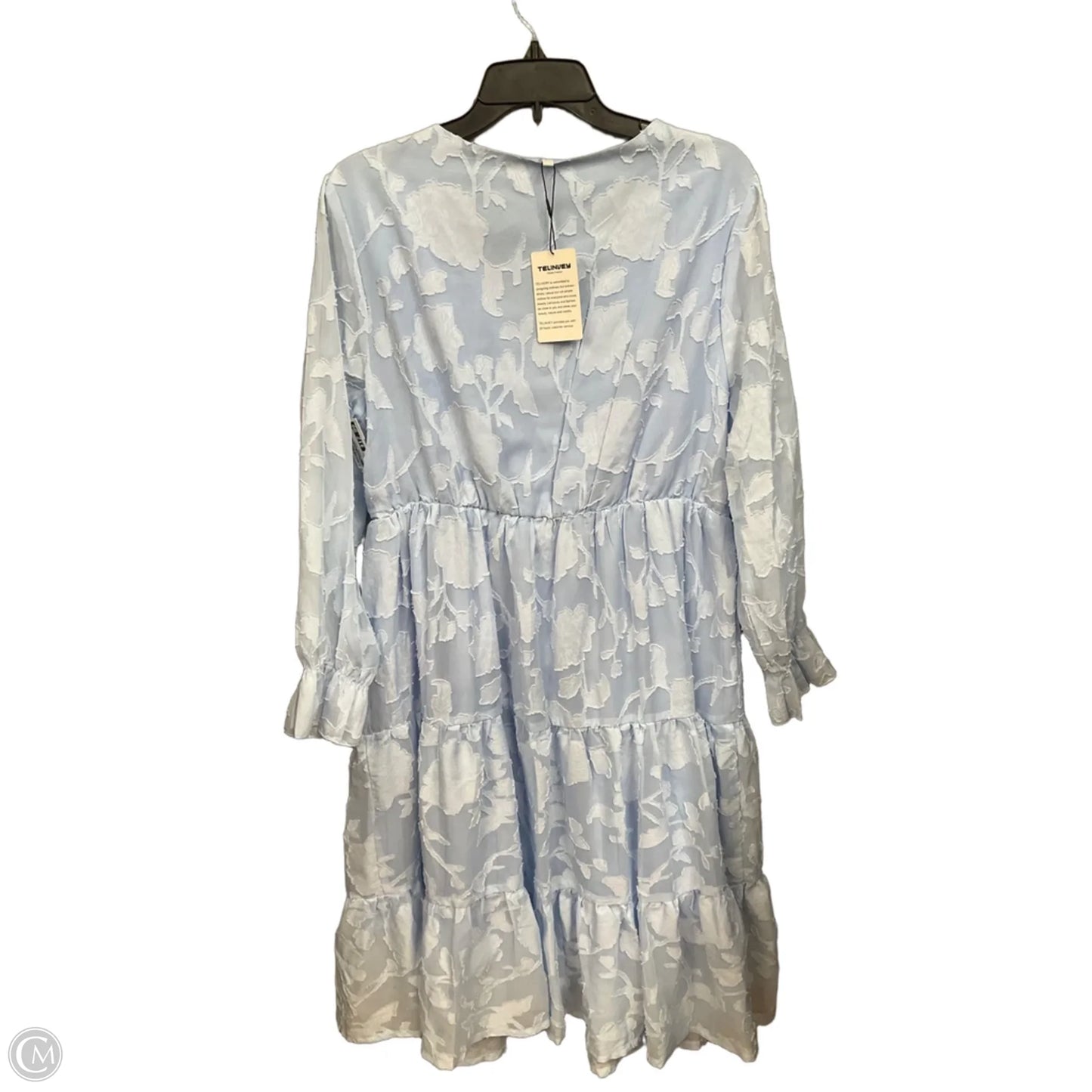 Dress Casual Midi By Clothes Mentor In Blue, Size: L
