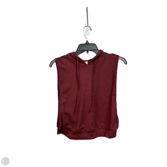 Athletic Tank Top By Halara In Maroon, Size: S