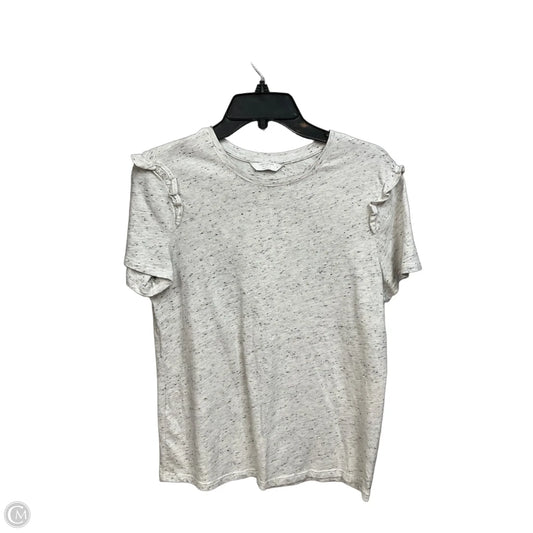Top Short Sleeve By Lucky Brand In Grey, Size: M