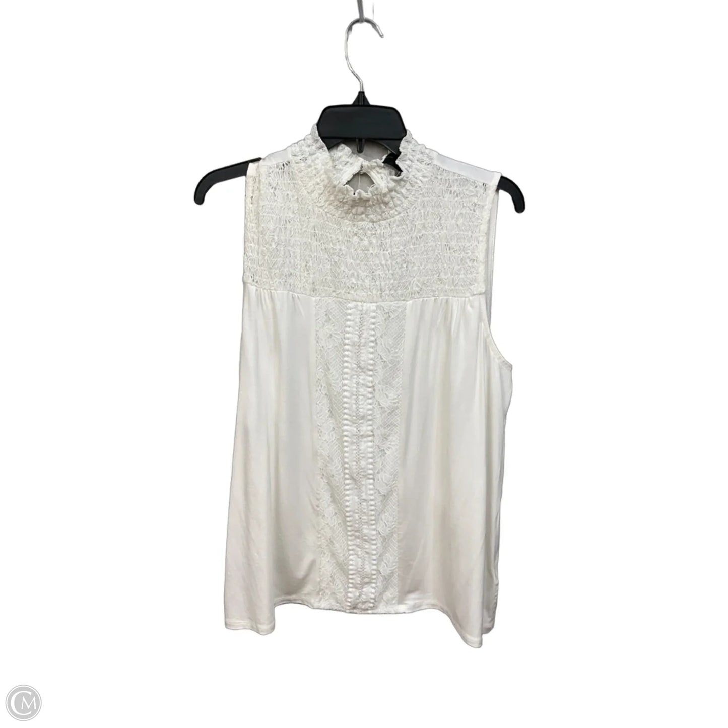 Top Sleeveless By Cable And Gauge In White, Size: Xl