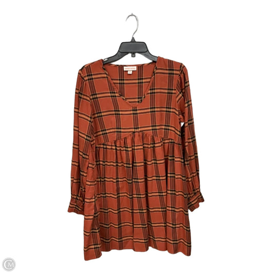 Dress Casual Midi By Knox Rose In Brown, Size: M