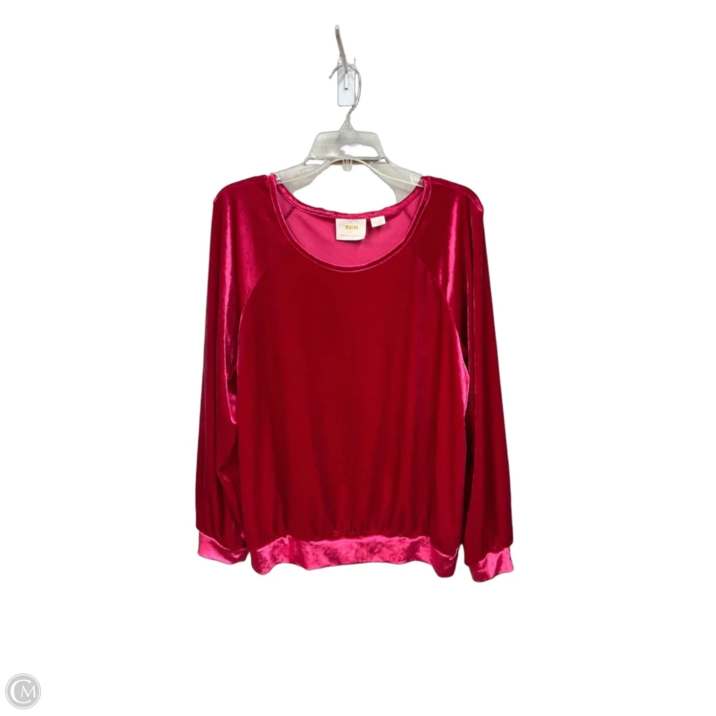 Top Long Sleeve By Maeve In Pink, Size: Xl