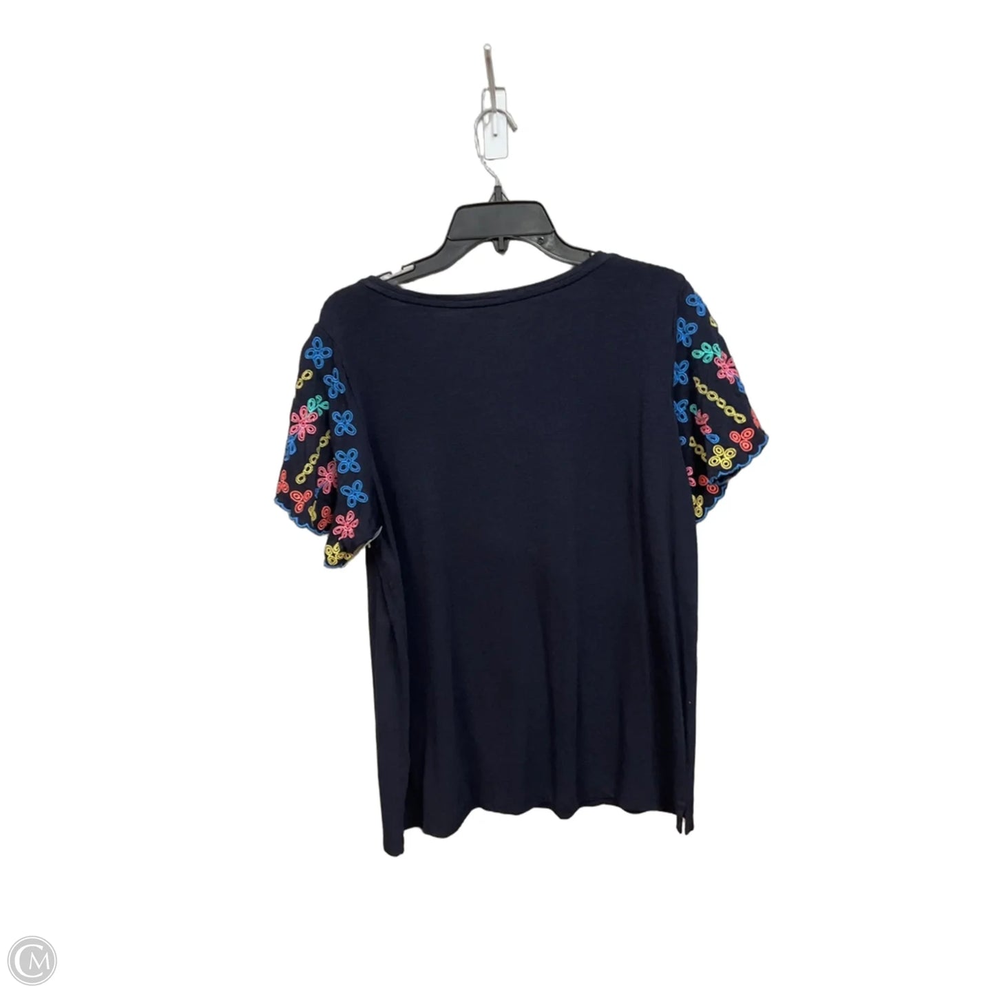 Top Short Sleeve By Talbots In Blue, Size: 1x