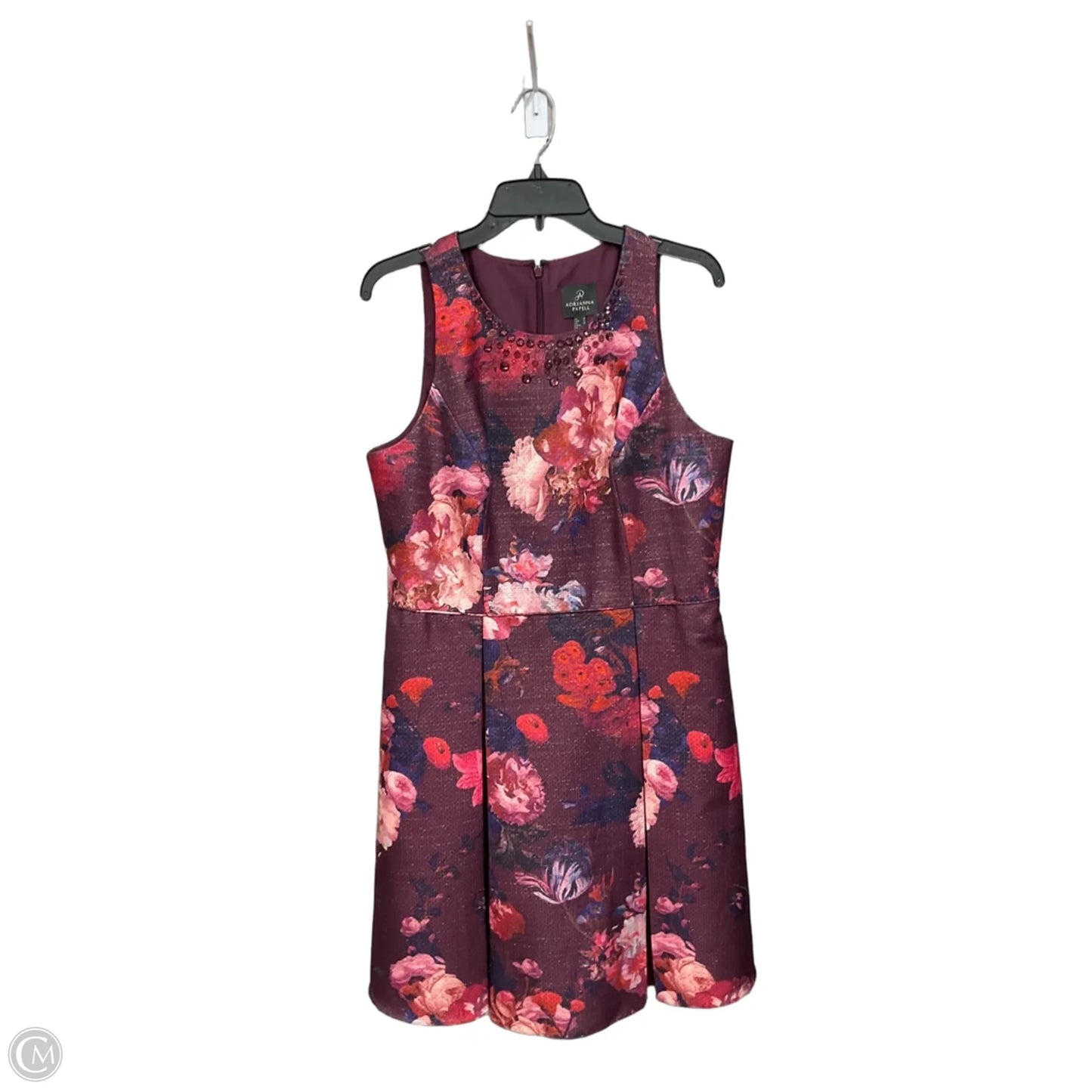 Dress Casual Midi By Adrianna Papell In Floral Print, Size: L