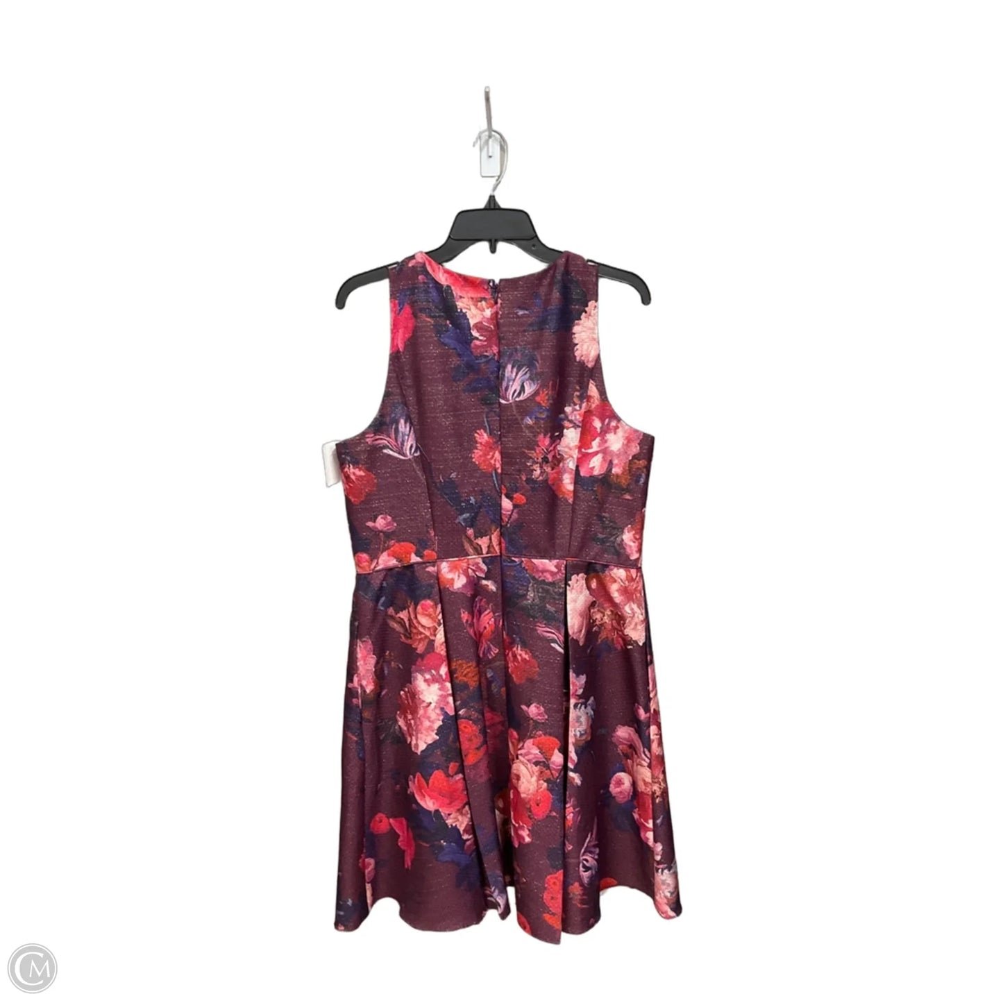 Dress Casual Midi By Adrianna Papell In Floral Print, Size: L