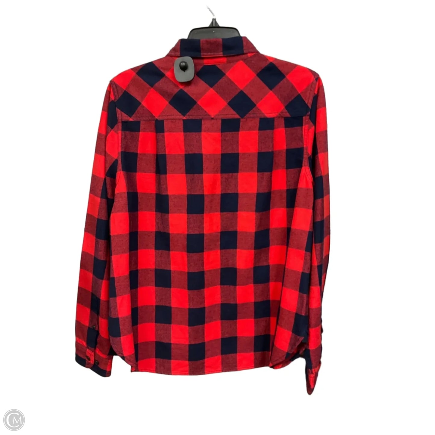 Top Long Sleeve By J. Crew In Checkered Pattern, Size: M