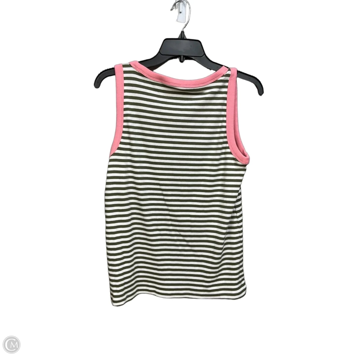 Top Sleeveless By Talbots In Striped Pattern, Size: L