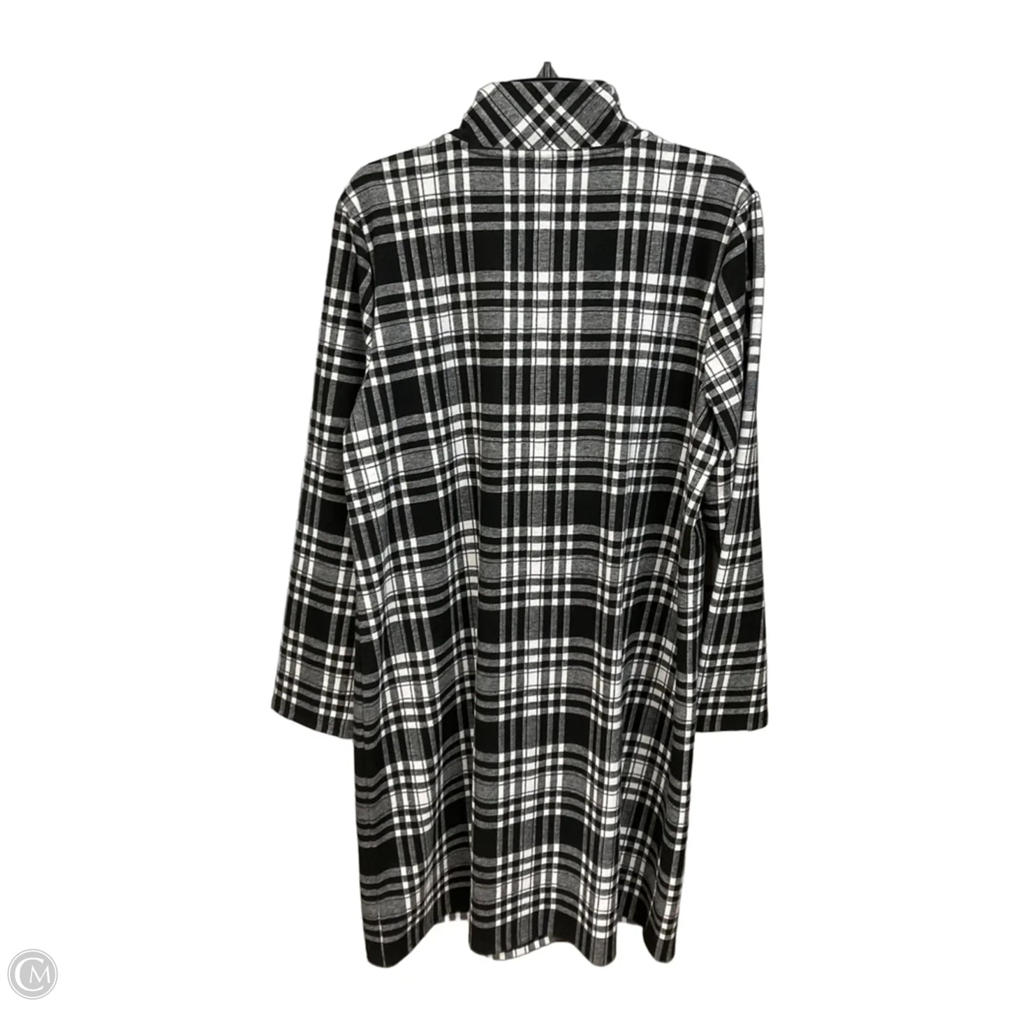 Dress Casual Midi By Talbots In Black & White, Size: Xl