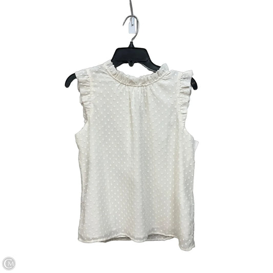 Top Sleeveless By J. Crew In White, Size: S
