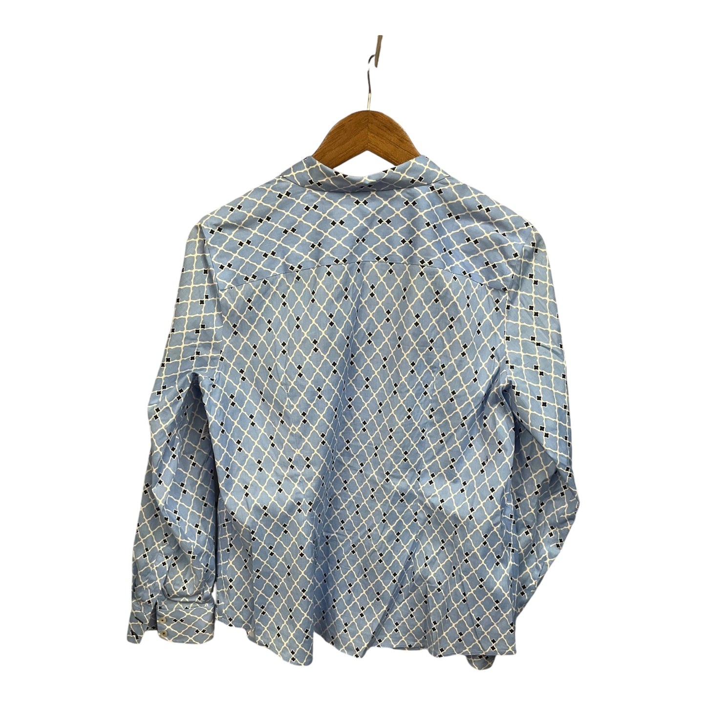 Blouse Long Sleeve By Talbots In Blue, Size: L