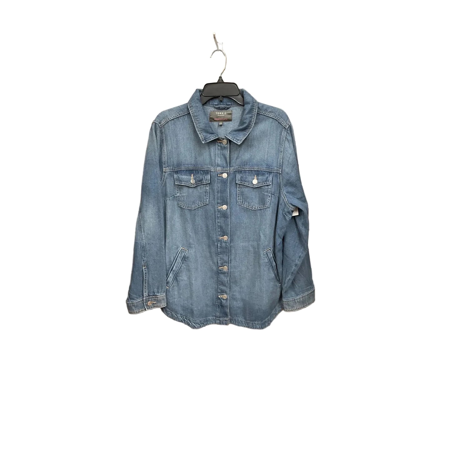 Jacket Denim By Torrid In Blue Denim, Size: 2x