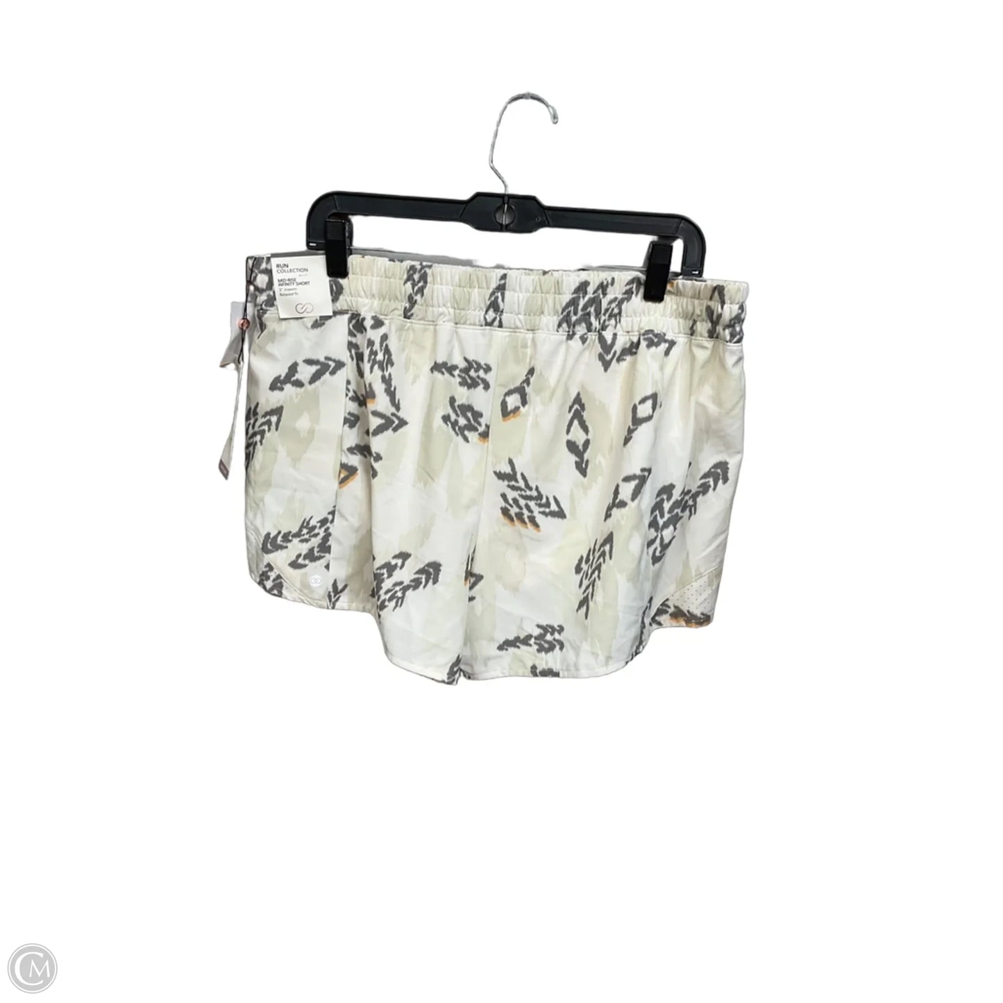 Athletic Shorts By Calia In Grey & White, Size: L