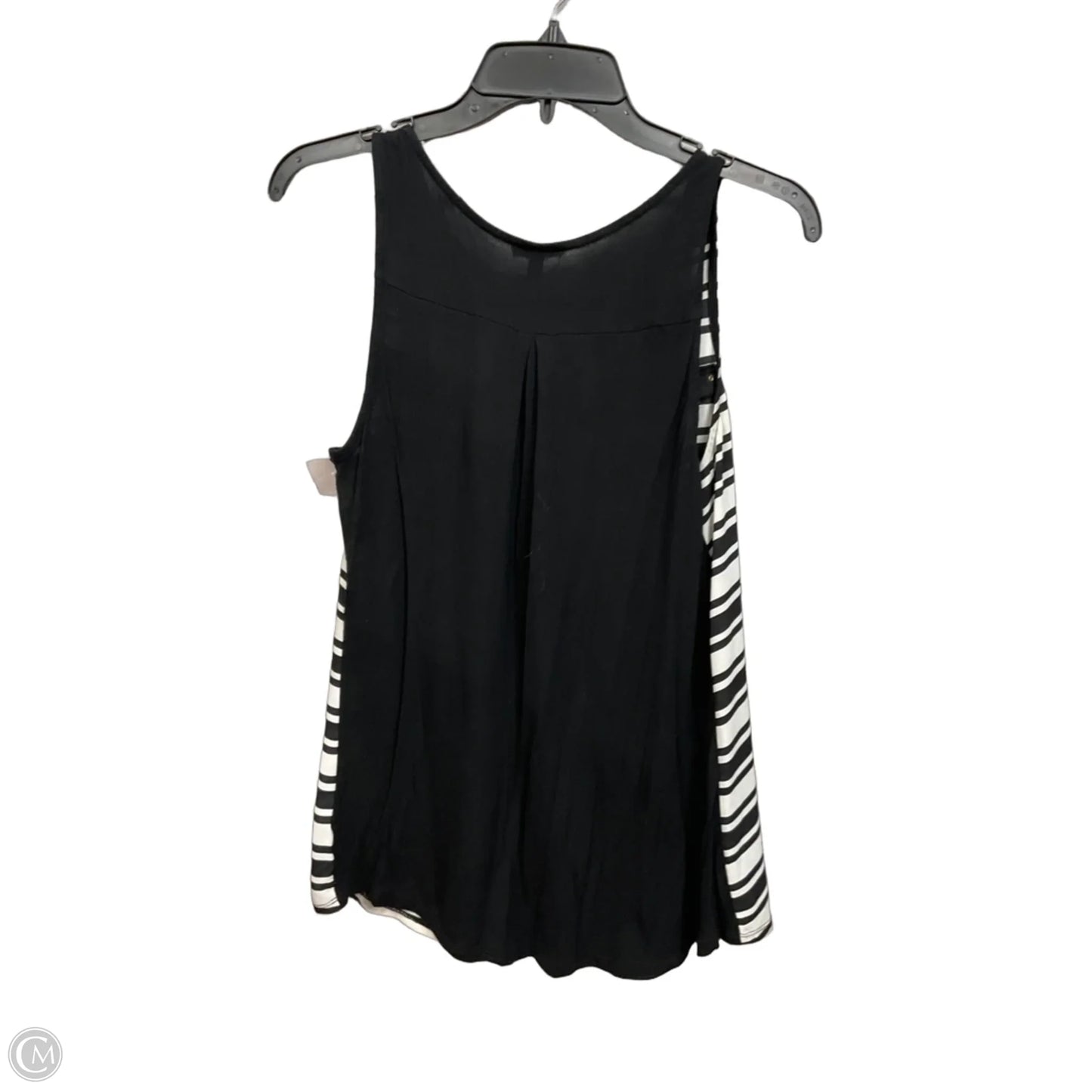 Top Sleeveless By Express In Black & White, Size: M