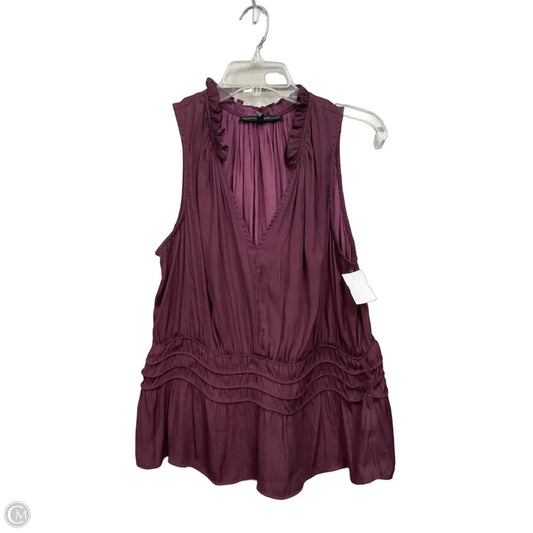 Top Sleeveless By White House Black Market In Maroon, Size: Xl