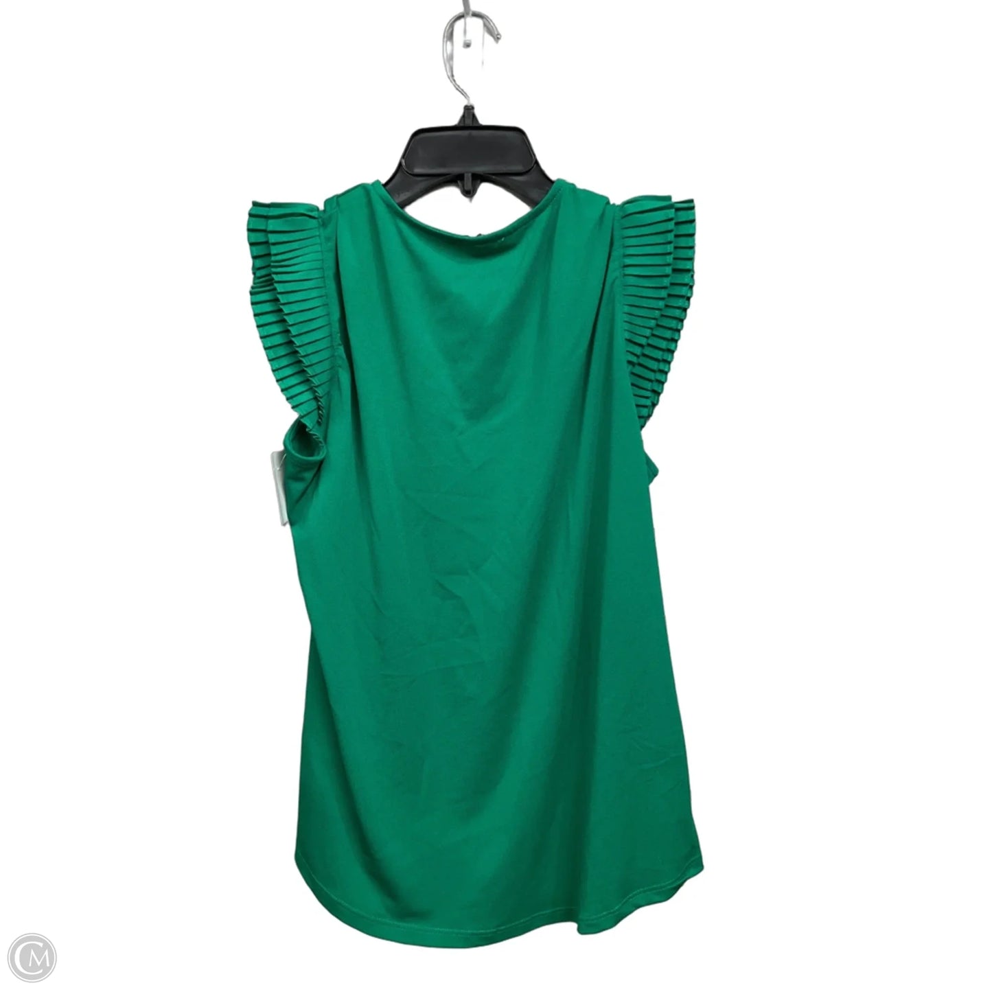 Top Sleeveless By Adrianna Papell In Green, Size: M