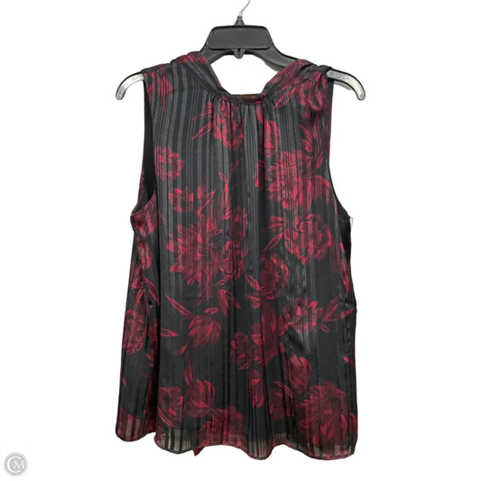 Top Sleeveless By White House Black Market In Floral Print, Size: L