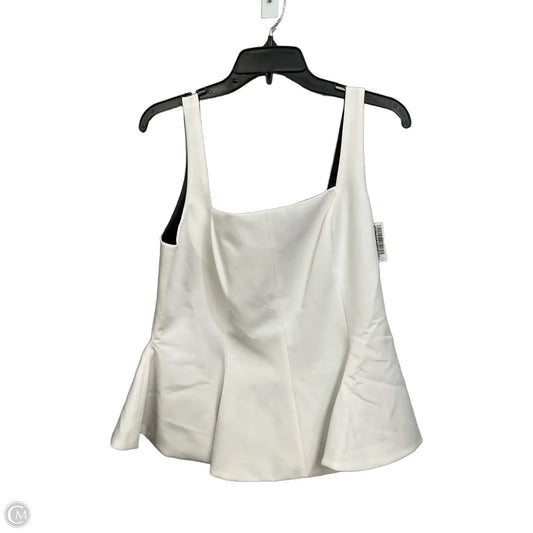 Top Sleeveless By Bebe In White, Size: M