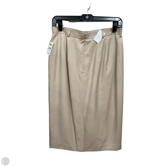 Skirt Midi By Talbots In Tan, Size: 10