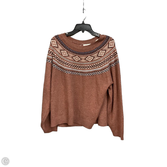 Sweater By Weatherproof In Mauve, Size: Xxl