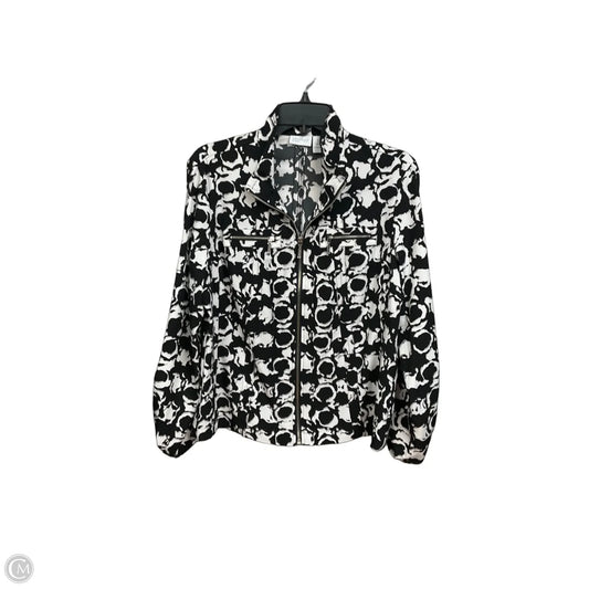 Jacket Other By Chicos In Black & White, Size: M