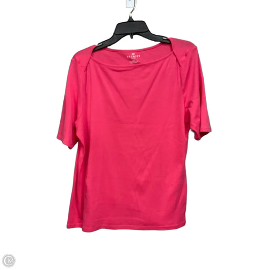 Top Short Sleeve By Talbots In Pink, Size: Xlp