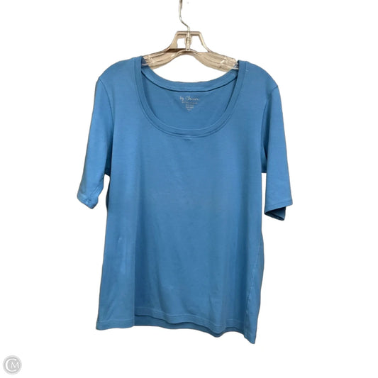 Top Short Sleeve By Chicos In Blue, Size: L