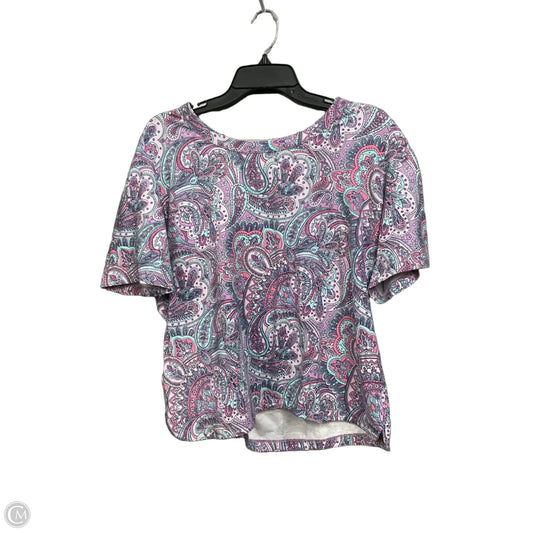 Top Short Sleeve By Talbots In Multi-colored, Size: Xl