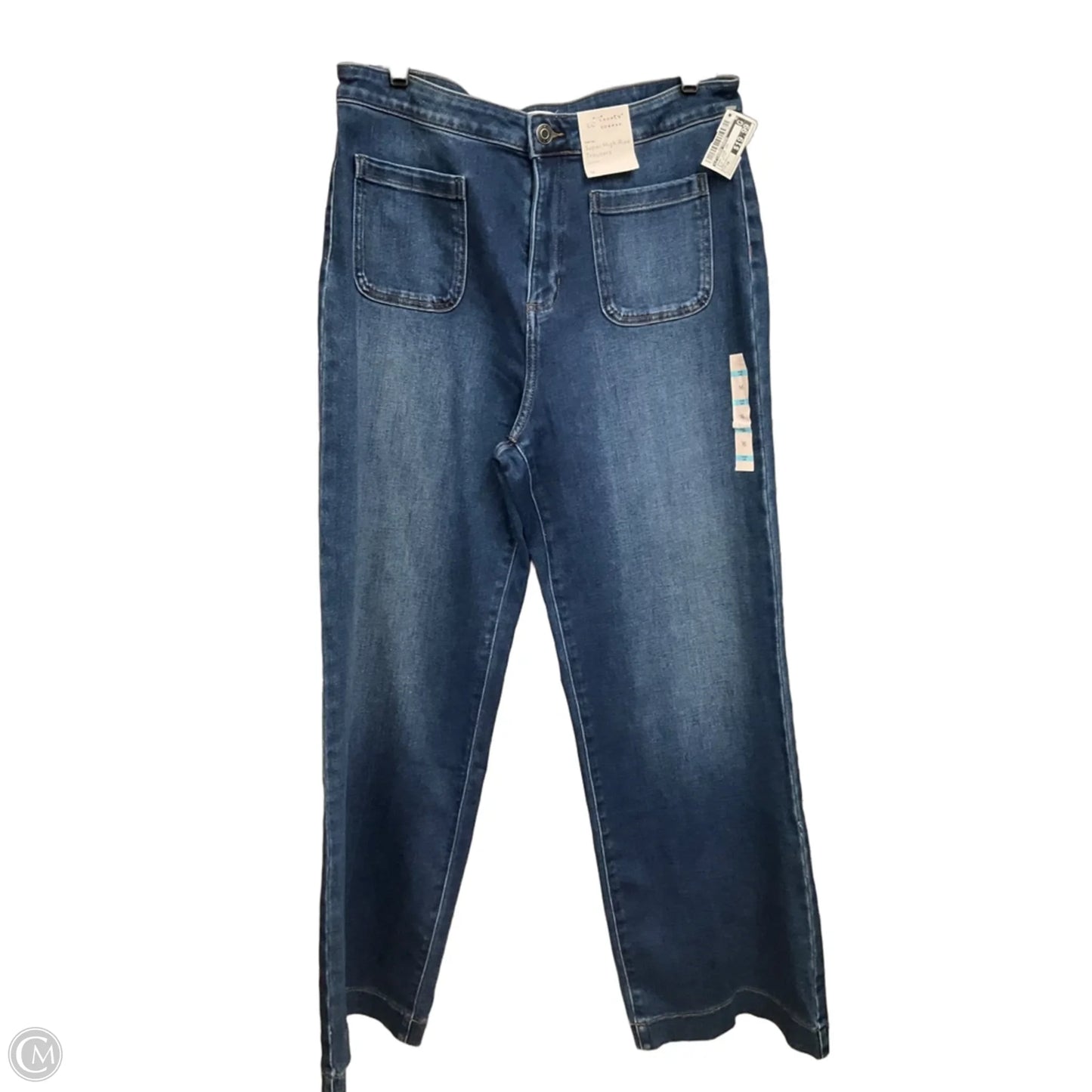 Jeans Wide Leg By Lc Lauren Conrad In Blue Denim, Size: 16
