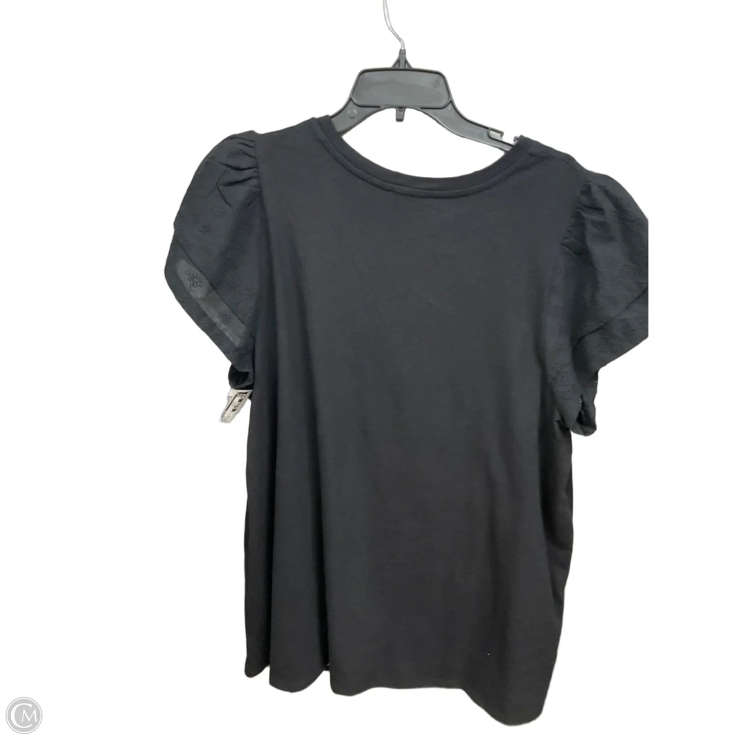 Top Short Sleeve By Lane Bryant In Black, Size: 1x