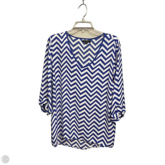 Top 3/4 Sleeve By Kiara In Chevron Pattern, Size: Xl