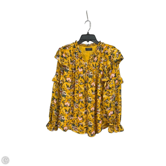 Blouse Long Sleeve By Lane Bryant In Yellow, Size: 1x