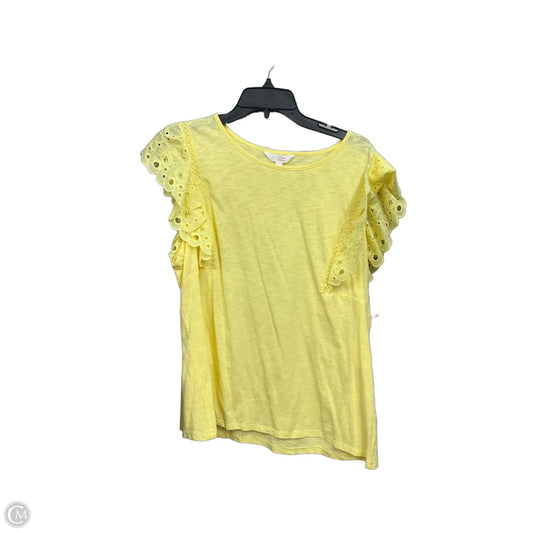 Top Sleeveless By Lc Lauren Conrad In Yellow, Size: Xxl