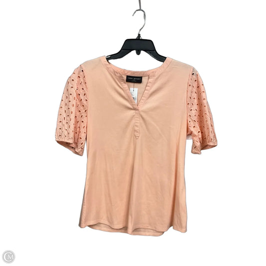 Top Short Sleeve By Lane Bryant In Peach, Size: 1x