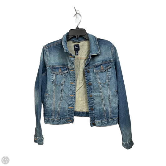Jacket Denim By Gap In Blue Denim, Size: S