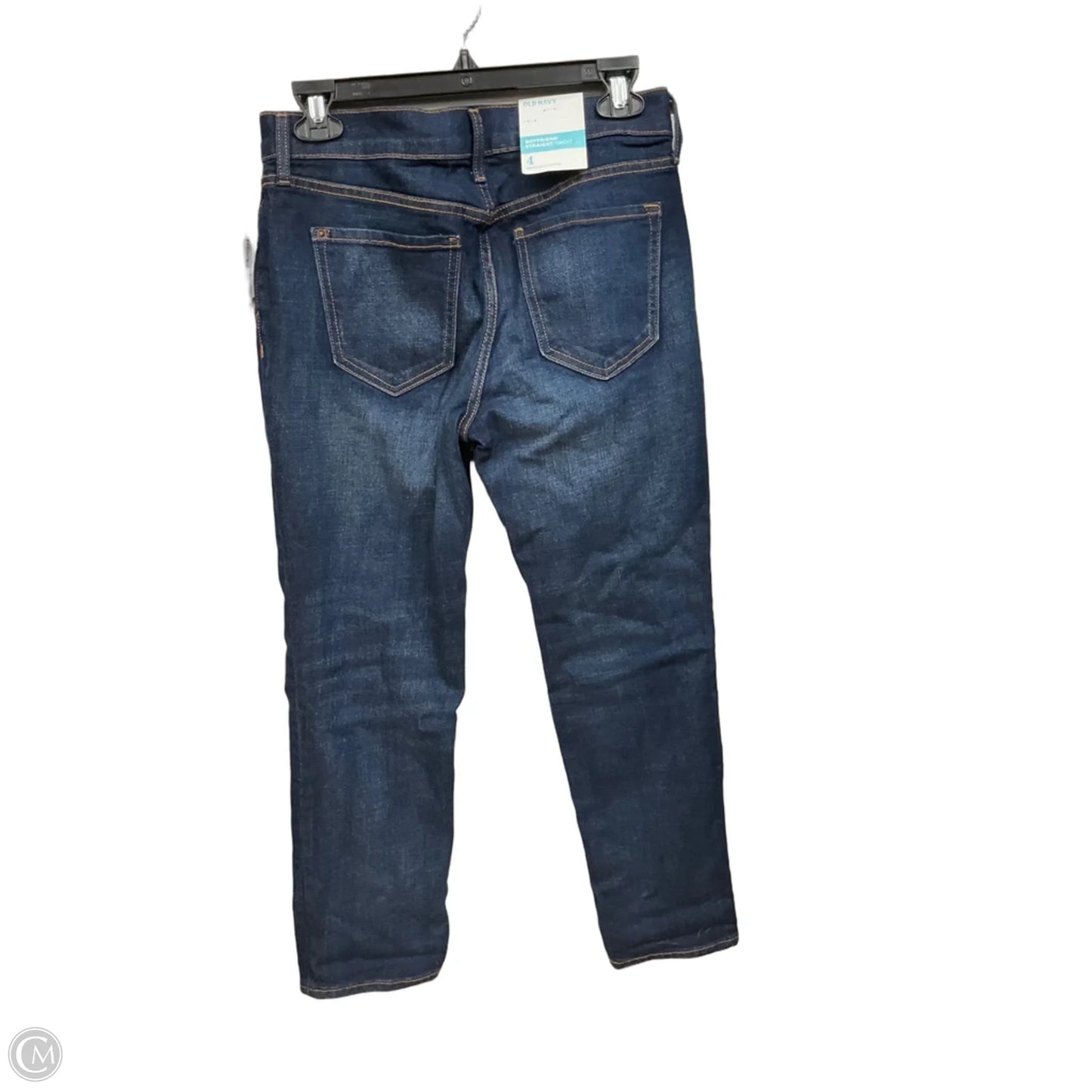 Jeans Boyfriend By Old Navy In Blue Denim, Size: 4